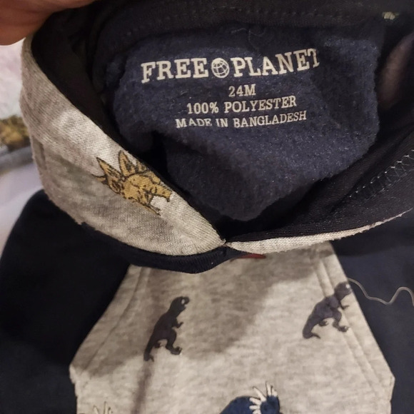 Free Plant Baby Boy 2 Piece Dinosaur Theme Hoodie and Jogger Set in Size 24M - Picture 5 of 10